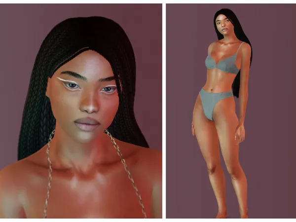 Sunset skin make up set - The Sims 3 Custom Content