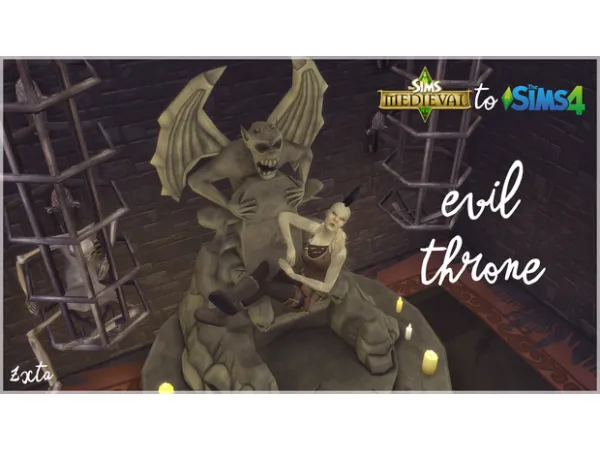Maxis Match TSM to Evil Throne by Zx_Ta - The Sims 4 Custom Content