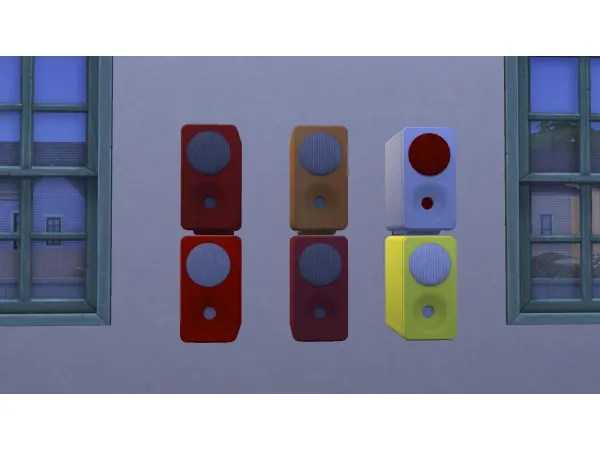 Maxis Match SATELLITE SPEAKER by NuSound by AdonisPluto - The Sims 4 Custom Content