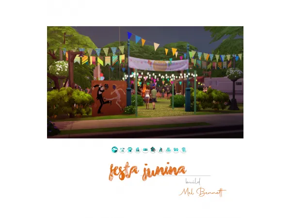 Alpha Festa Junina Build by melbennett - The Sims 4 Custom Content