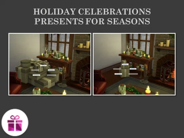 Maxis Match Holiday Celebrations Presents for Seasons by Teknikah - The Sims 4 Custom Content