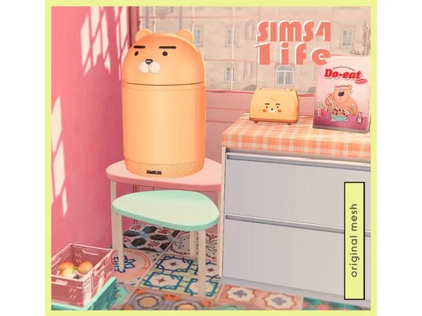 Maxis Match Ryan fridge and toaster D by Sims41ife - The Sims 4 Custom Content