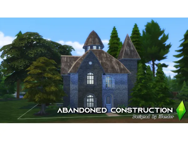 Maxis Match STARTER Abandoned Construction NO by iSandor - The Sims 4 Custom Content