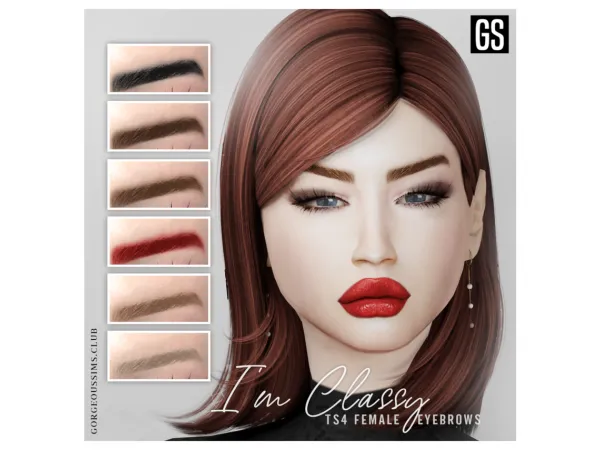 Alpha Im Classy Eyebrows - The Sims 4 Custom Content