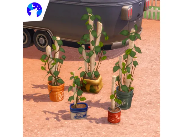 Maxis Match The Planter Five separated plants by sixamcc - The Sims 4 Custom Content