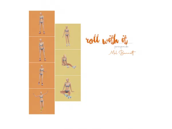 Alpha Roll With It Posepack by melbennett - The Sims 4 Custom Content