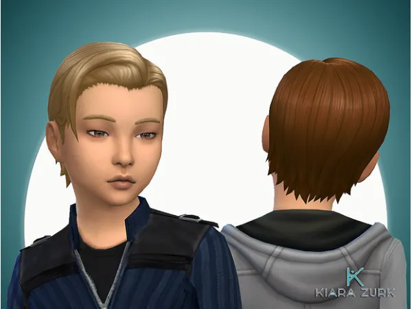 Maxis Match Bangs Brushed for Boys by kiarazurk - The Sims 4 Custom Content