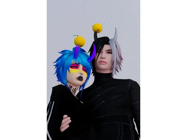 Mix Anti Scurvy Horns by Saruin - The Sims 4 Custom Content