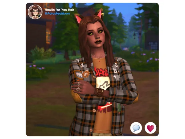 Maxis Match Howlin Fur You by AdrasteaMoon - The Sims 4 Custom Content
