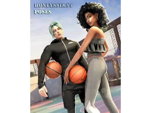 Mix HoneysSims4 [HS4] Sports Model Basketball - The Sims 4 Custom Content