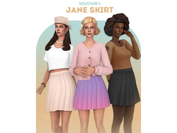 Maxis Match Jane Skirt by Solistair - The Sims 4 Custom Content