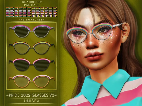 PRIDE 2022 GLASSES V3 - UNISEX - BLAHBERRY PANCAKE