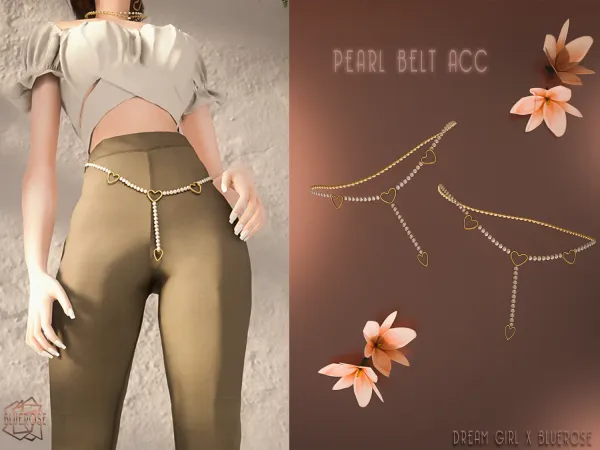 Alpha Pearl Belt BRsims - The Sims 4 Custom Content