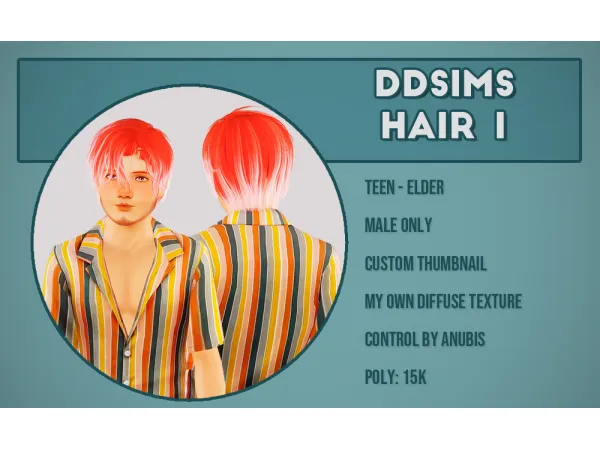 DDSims Hair 1 - The Sims 3 Custom Content