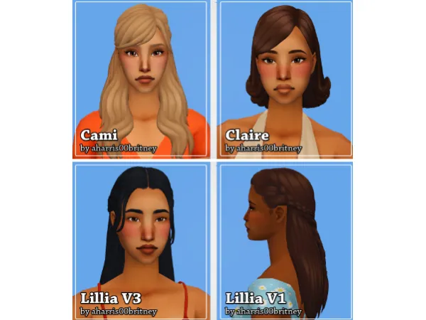 4t2 Female Hair Conversions - The Sims 2 Custom Content