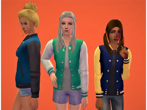 4t2 Letterman Jacket MtF - The Sims 2 Custom Content