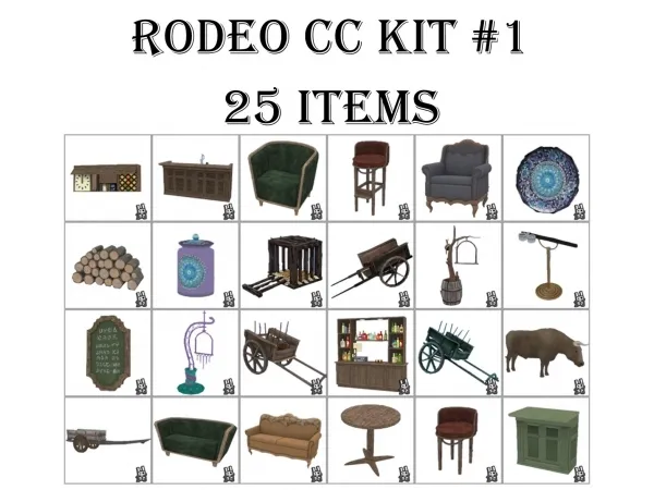 Maxis Match Rodeo 1 pack download by Nocturne - The Sims 4 Custom Content