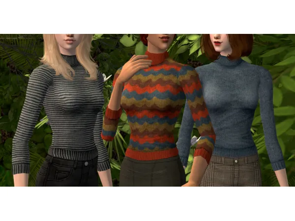 CarnabySims Rollneck Top - The Sims 2 Custom Content