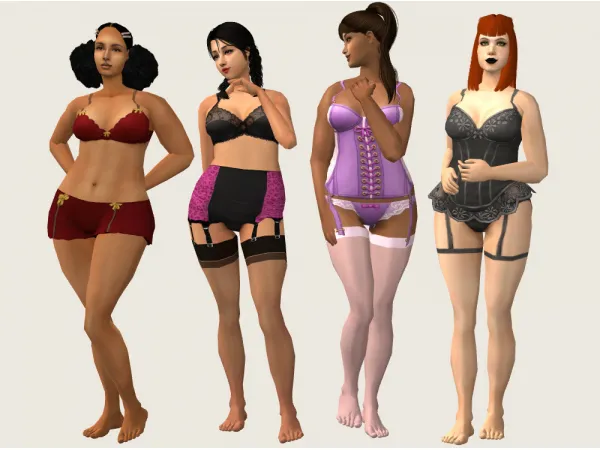 Momma Lisa Conversion Undies Set - The Sims 2 Custom Content