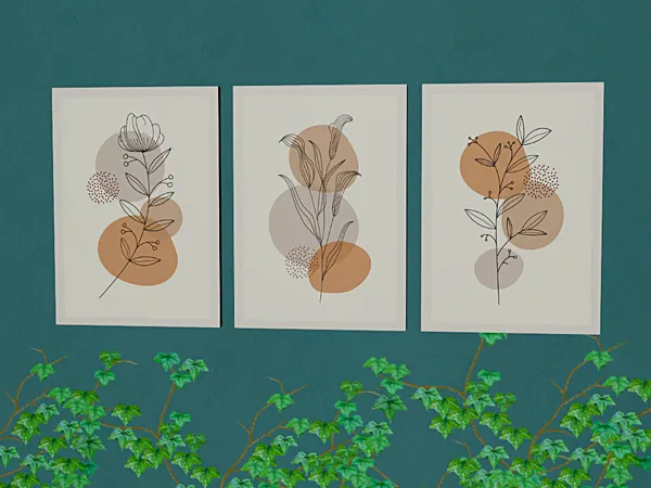 Abstract Flowers on the Artig mesh - The Sims 2 Custom Content