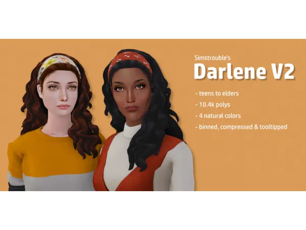 Simstroubles Darlene V2 hair 4t2 conversion - The Sims 2 Custom Content