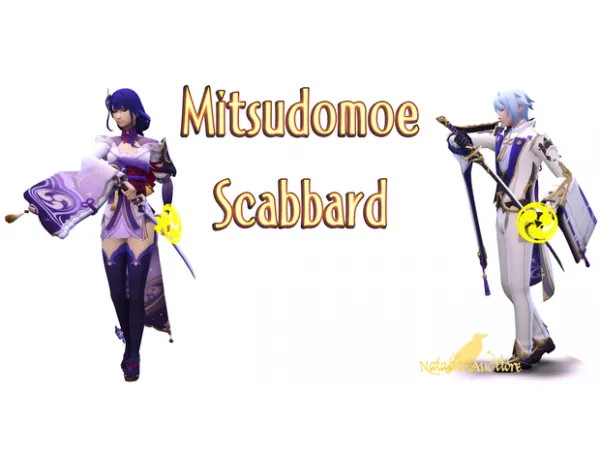 Maxis Match Mitsudomoe Scabbard Auditore by Natalia - The Sims 4 Custom Content