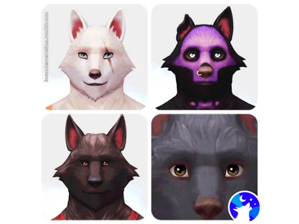 Maxis Match pyxiidis Under Your Spell Eyes Werewolves Default Overrides - The Sims 4 Custom Content