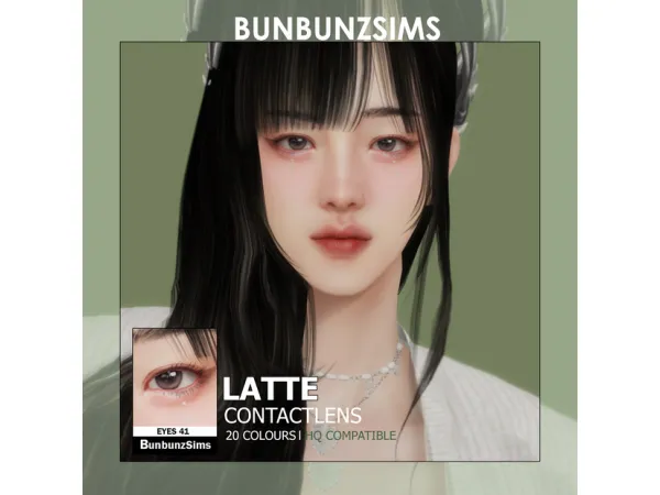 Alpha Latte eyes 20 colours by BunbunzSims - The Sims 4 Custom Content