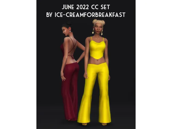 Maxis Match June 2022 Set creamforbreakfast by ice - The Sims 4 Custom Content