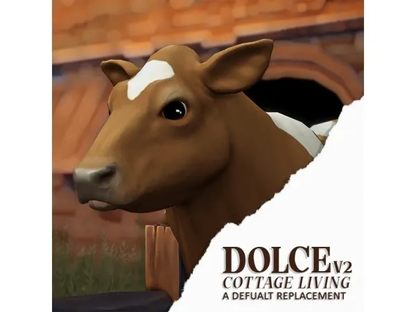 Maxis Match Dolce V2 Cottage living a default texture replacement by Wrixie - The Sims 4 Custom Content