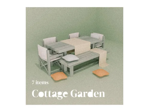 Alpha Cottage Garden ( 7 Items ) by Aphrodite Sims - The Sims 4 Custom Content
