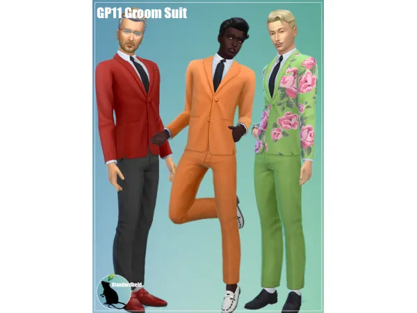 Maxis Match GP11 Groom Suit - The Sims 4 Custom Content
