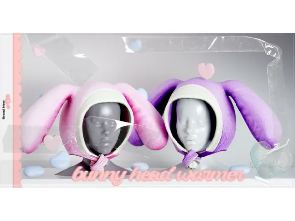 Alpha OPPASIMS bunny head warmer - The Sims 4 Custom Content