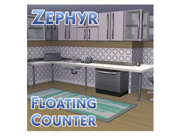 Maxis Match Zephyr Floating Counter by simsfinds - The Sims 4 Custom Content