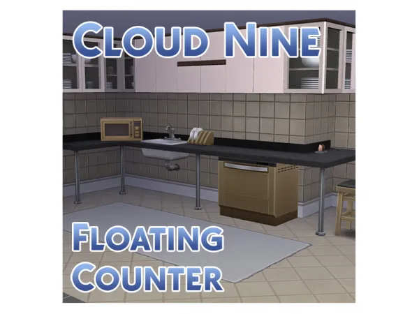 Maxis Match Cloud Nine Floating Counter by Menaceman44 - The Sims 4 Custom Content