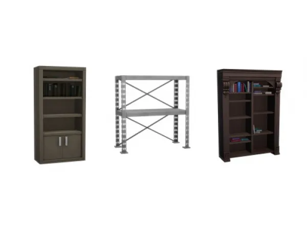 Alpha BOOK LESS BOOKSHELVES AT WORK - The Sims 4 Custom Content