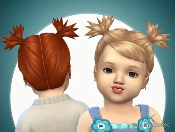 Maxis Match Mimi Pigtails for Toddlers - The Sims 4 Custom Content