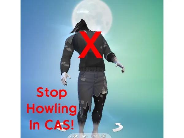 Maxis Match Stop Howling in CAS by FoxyThePirate2704 - The Sims 4 Custom Content