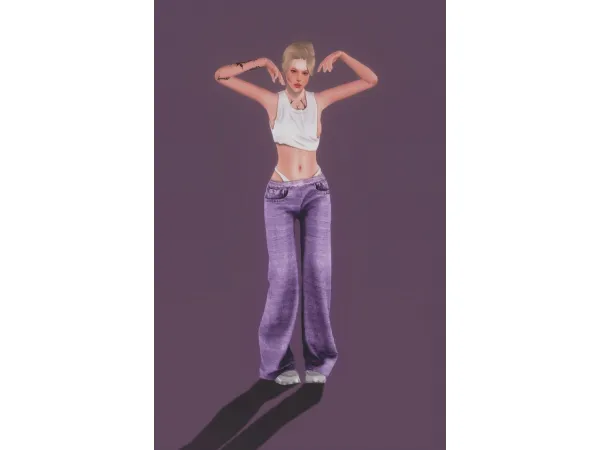 chamomilewine_GrungeStyleJeans - The Sims 3 Custom Content