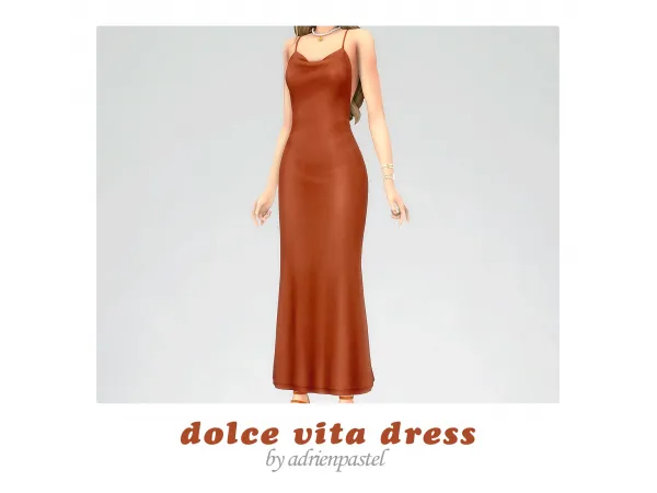 Maxis Match Dolce Vita Dress - The Sims 4 Custom Content