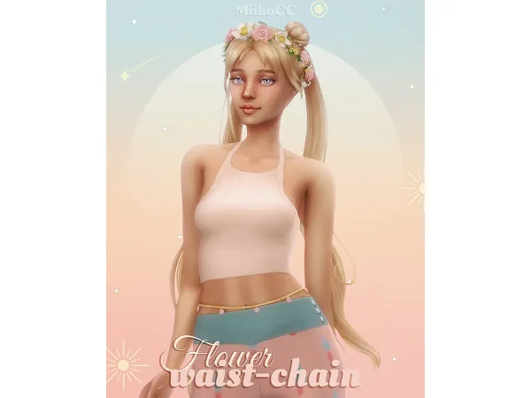 Flower waist-chain by Miiko