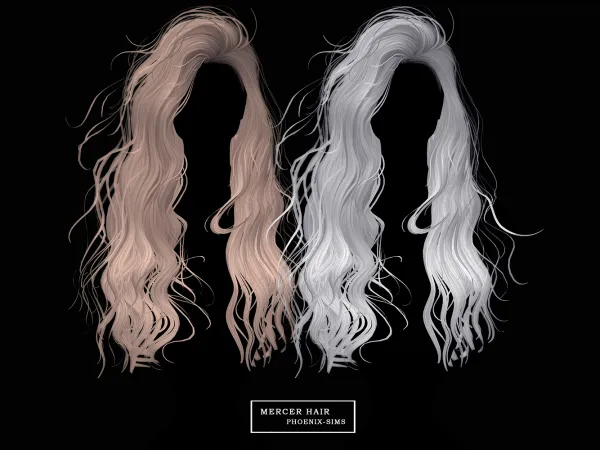 Alpha Mercer Hair - The Sims 4 Custom Content