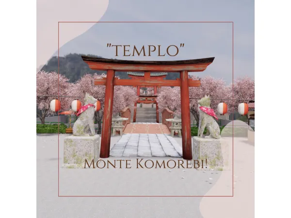Alpha Templo do Monte Komorebi by Lotteblender - The Sims 4 Custom Content