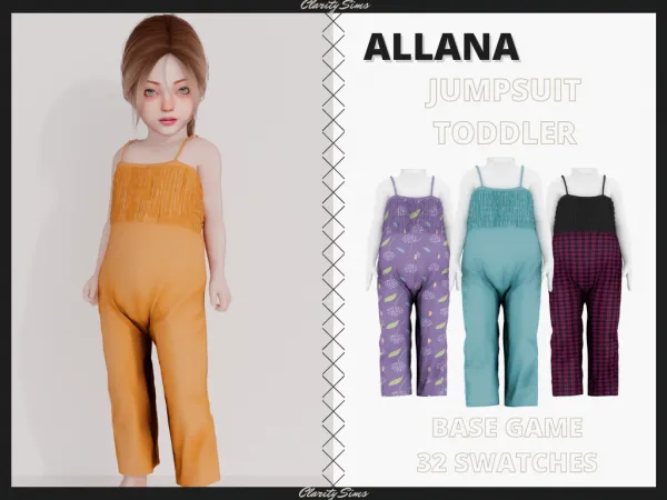 Alpha Allana Jumpsuit Toddler - The Sims 4 Custom Content
