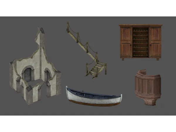 Alpha DECO PACK - The Sims 4 Custom Content