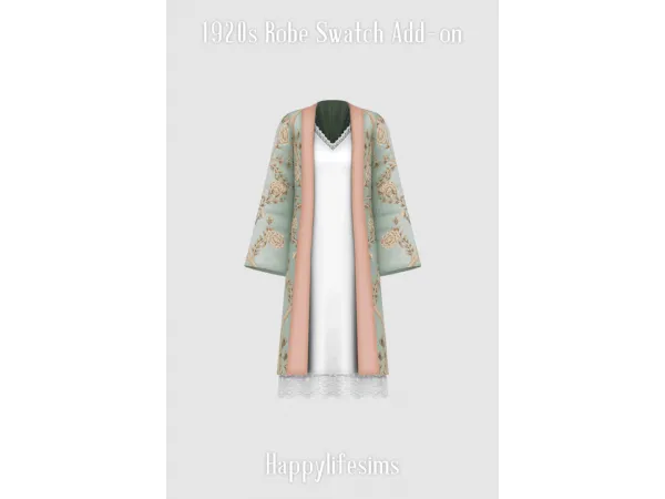 [Lonelyboy] TS4 1920s Nightgown and Robe Set