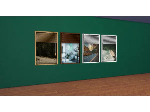 Maxis Match [KKB]Blind poster frame by simsfinds - The Sims 4 Custom Content