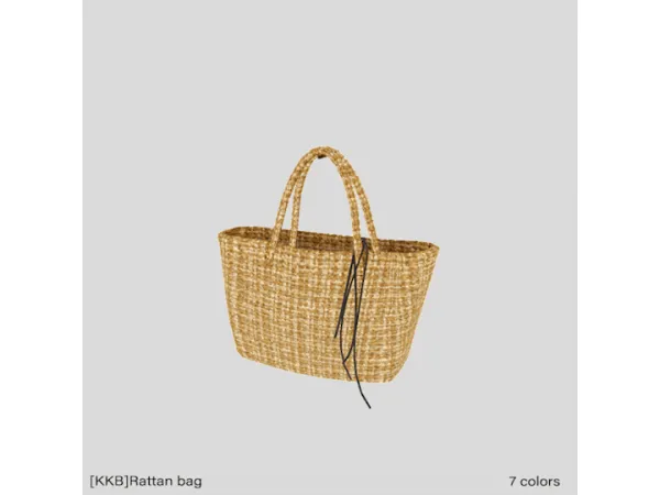 Mix [KKB]Rattan bag by simsfinds - The Sims 4 Custom Content