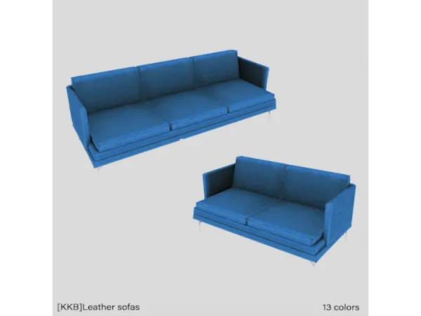 Mix [KKB]Leather sofas by simsfinds - The Sims 4 Custom Content