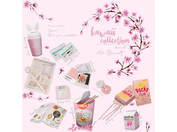 Alpha Kawaii Collection - The Sims 4 Custom Content